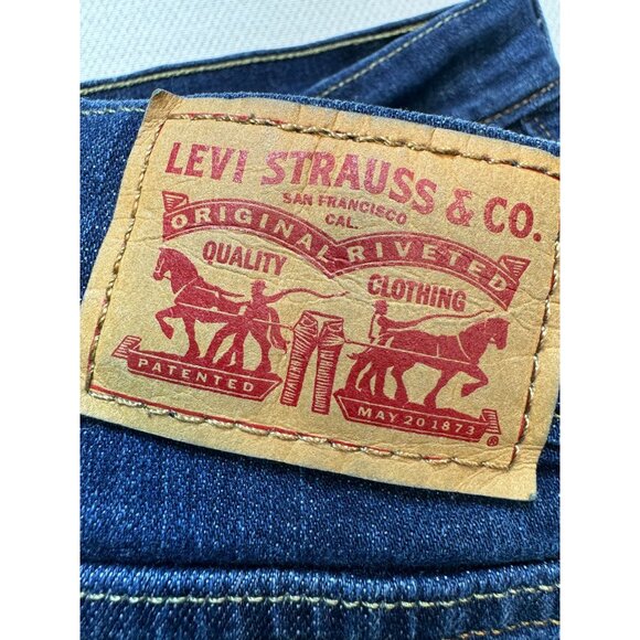 Levis 505 Straight Jeans Womens  Size 12 Blue Denim Medium Wash Classic Fit Y2K - Picture 2 of 13